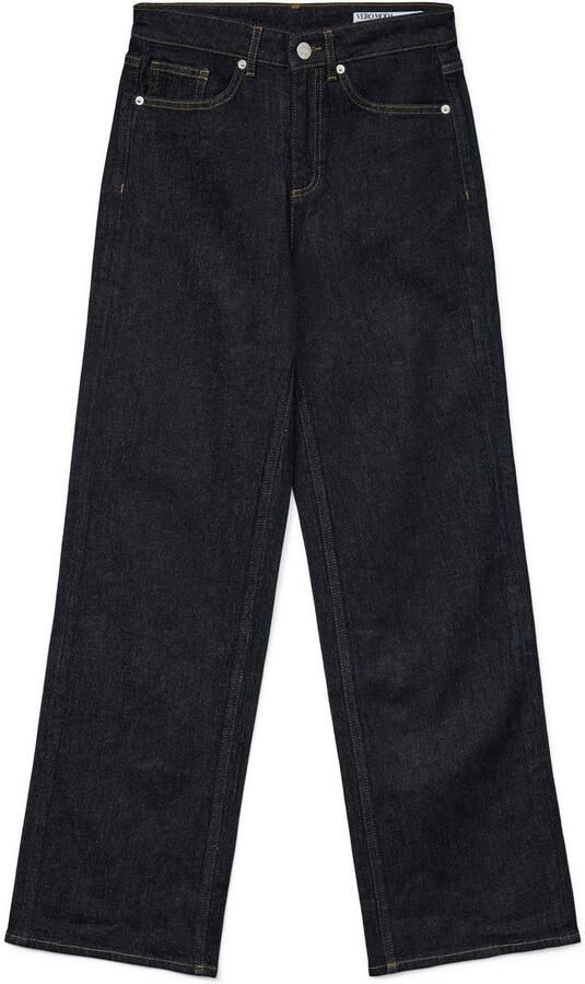 Vero Moda Wide fit high rise jeans van katoenmix met contrastnaden model 'TESSA' - Foto 11