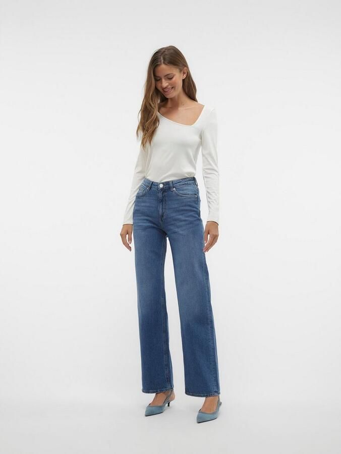 Vero Moda High-waist jeans VMTESSA HR WIDE JEANS RA380 GA NOOS - Foto 6
