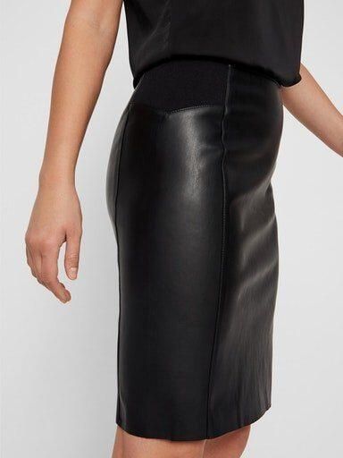 Vero Moda Imitatieleren rok VMBUTTERSIA HW COATED SKIRT NOOS - Foto 2