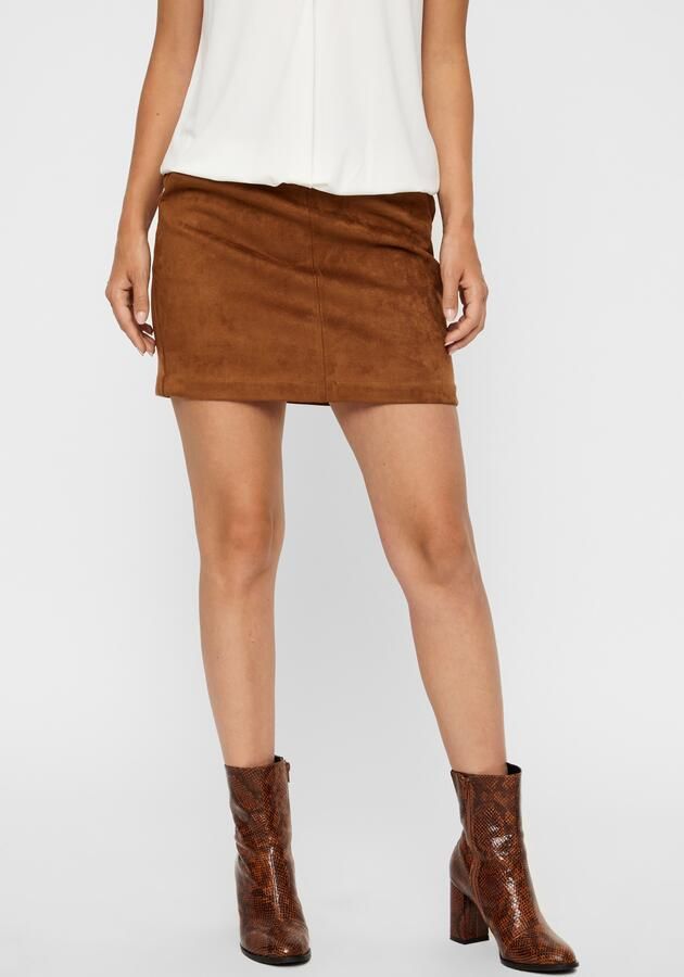 Vero Moda Imitatieleren rok VMDONNADINA FAUXSUEDE SHORT SKIRT - Foto 6
