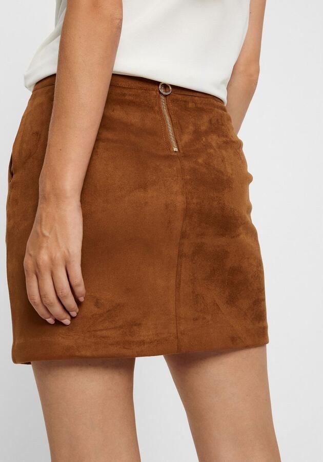Vero Moda Imitatieleren rok VMDONNADINA FAUXSUEDE SHORT SKIRT - Foto 4