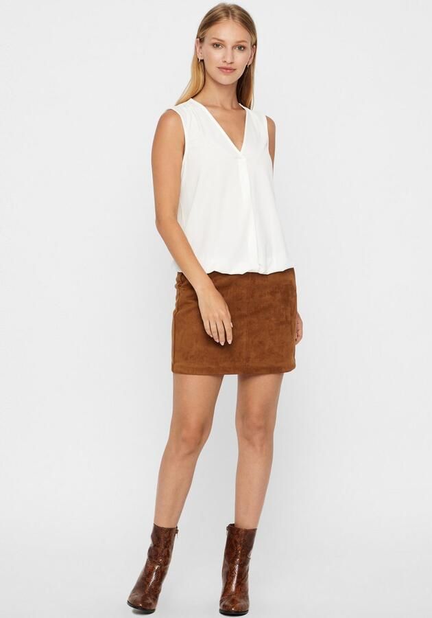 Vero Moda Imitatieleren rok VMDONNADINA FAUXSUEDE SHORT SKIRT - Foto 5
