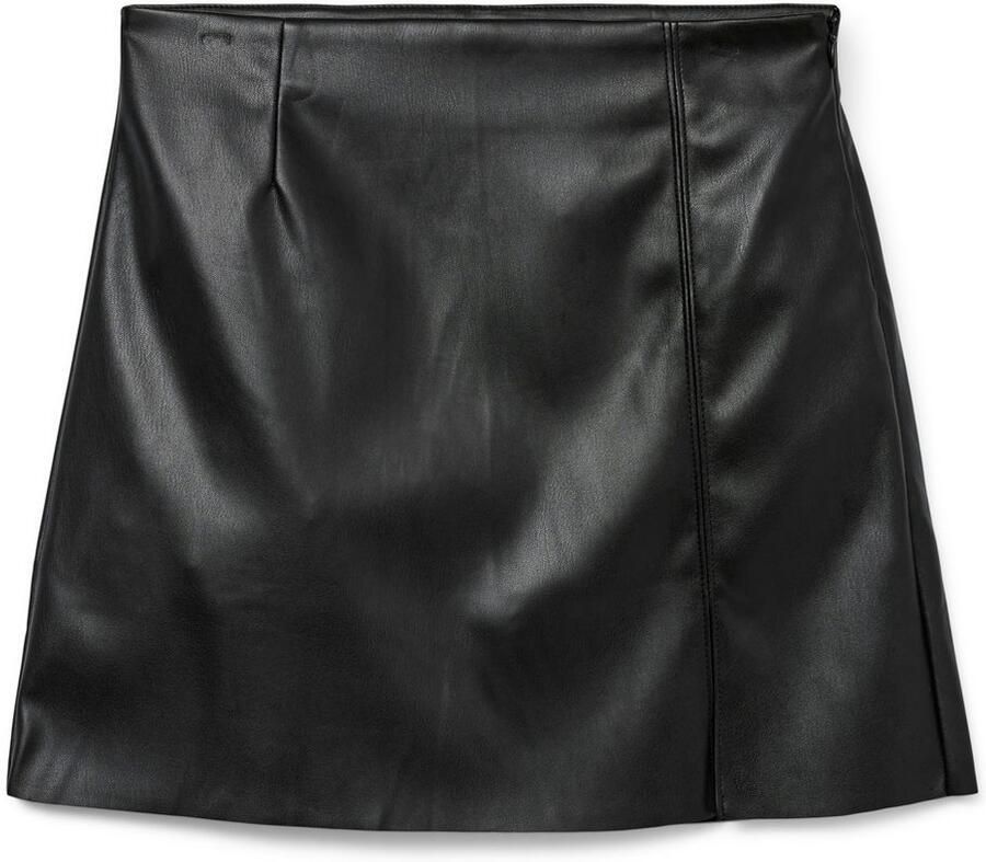 Vero Moda Imitatieleren rok VMNELLY HR SHORT PL SKIRT NOOS