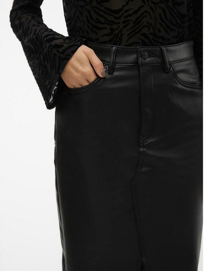 Vero Moda Imitatieleren rok VMVERI HR CALF PL SKIRT NOOS - Foto 1