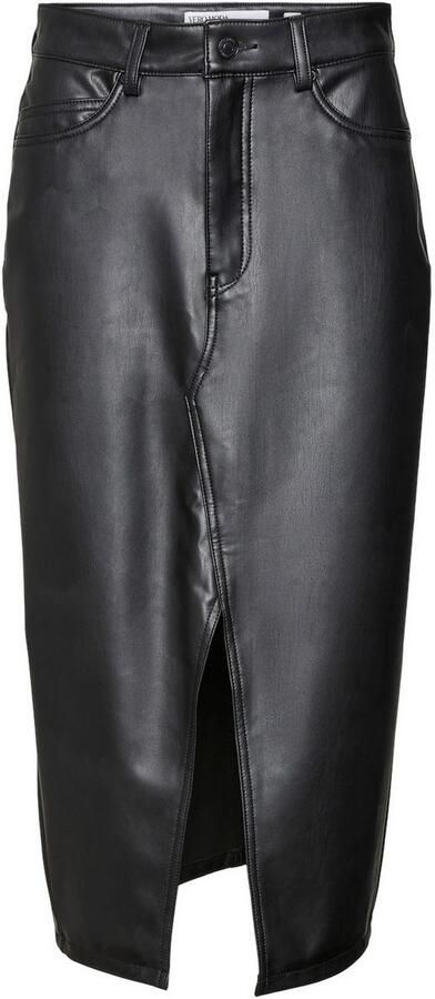 Vero Moda Imitatieleren rok VMVERI HR CALF PL SKIRT NOOS - Foto 7