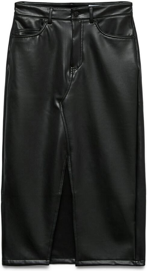 Vero Moda Imitatieleren rok VMVERI HR CALF PL SKIRT NOOS - Foto 6