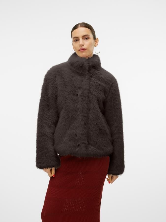 Vero Moda Regular fit jack in de look van imitatiebont model 'MONROE' - Foto 11