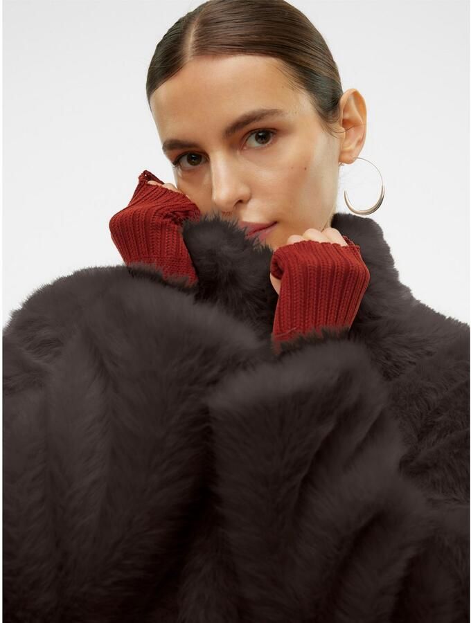 Vero Moda Regular fit jack in de look van imitatiebont model 'MONROE' - Foto 4