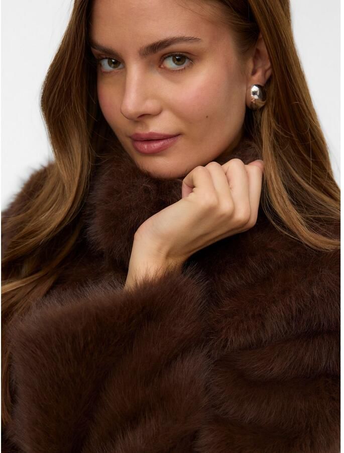 Vero Moda Regular fit jack in de look van imitatiebont model 'MONROE' - Foto 2