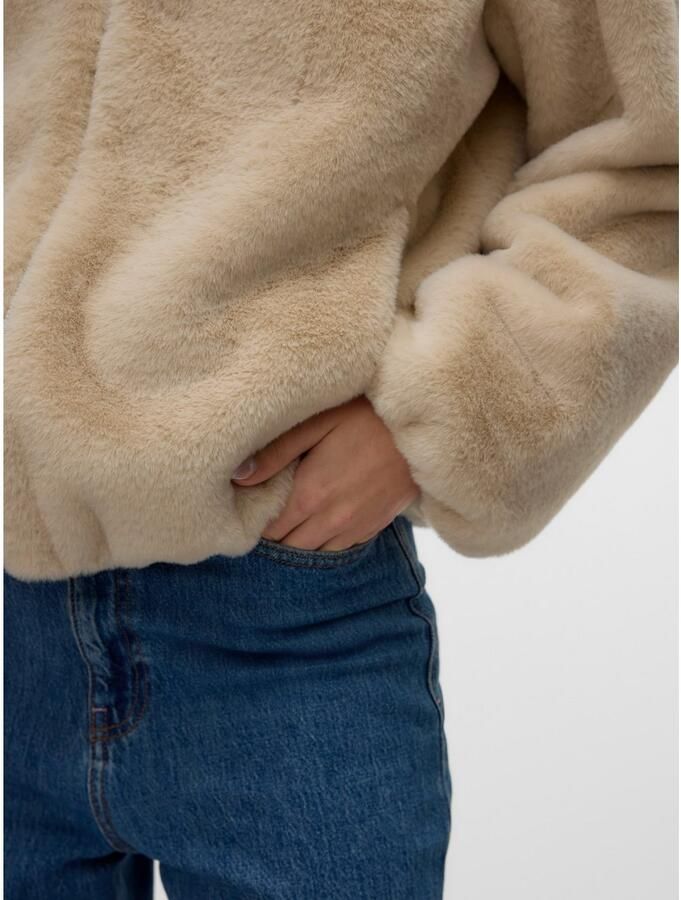 Vero Moda Regular fit jack in de look van imitatiebont model 'SONJALIGA' - Foto 2