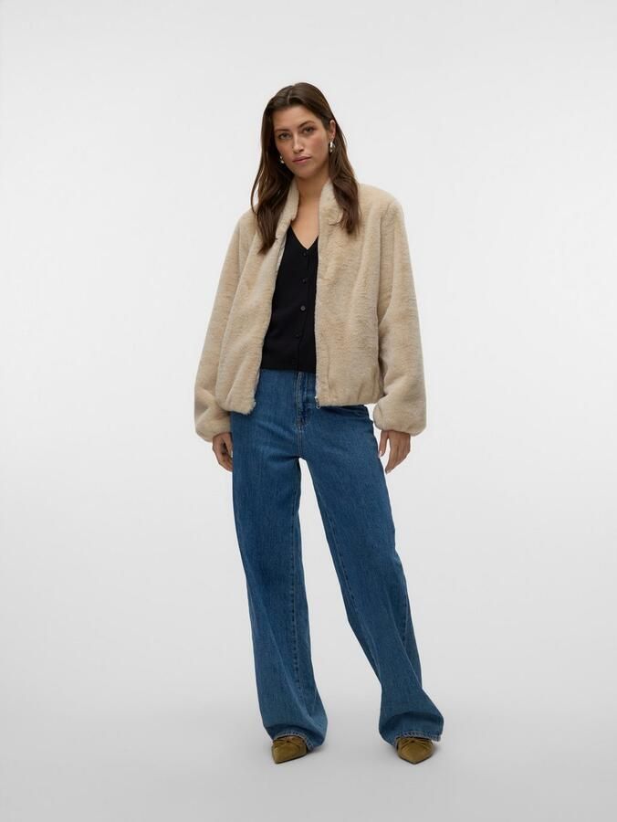 Vero Moda Regular fit jack in de look van imitatiebont model 'SONJALIGA' - Foto 4