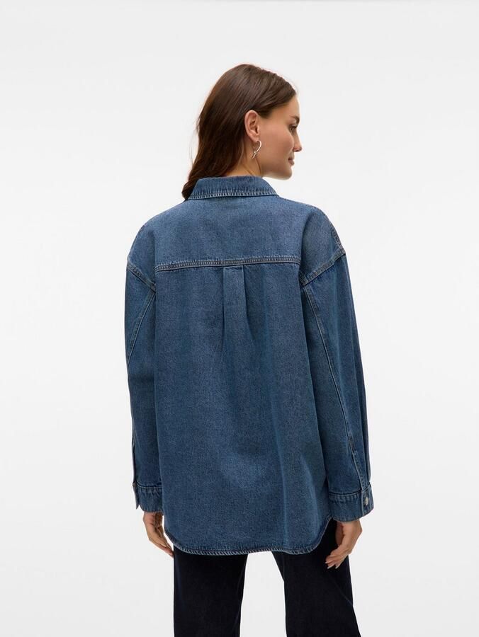 Vero Moda Jeans blouse VMJENNIE LS OVERSIZE DENIM SHIRT GA NOOS - Foto 4