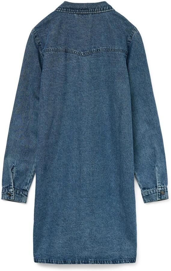 Vero Moda Jeans jurk VMJENNIE LS SHORT DENIM DRESS GA NOOS - Foto 5