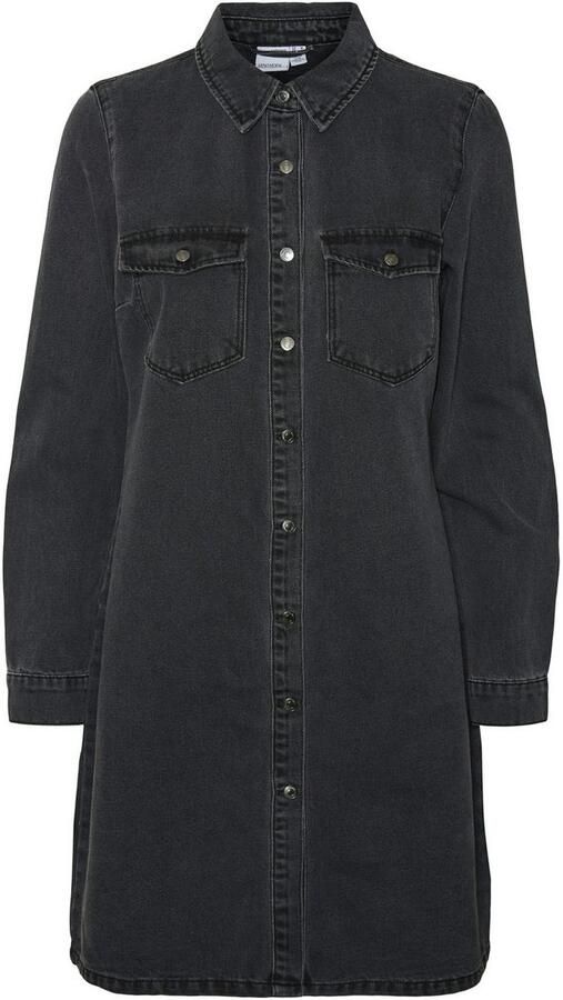 Vero Moda Jeans jurk VMJENNIE LS SHORT DENIM DRESS GA NOOS - Foto 5