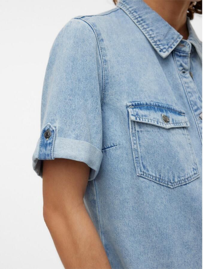 Vero Moda Soepele jeansjurk van een mix van katoen en viscose model 'JENNIE'