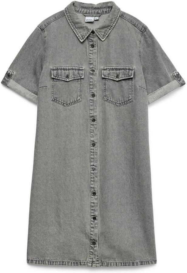 Vero Moda Jeans jurk VMJENNIE SS SHORT DENIM DRESS NOOS - Foto 5