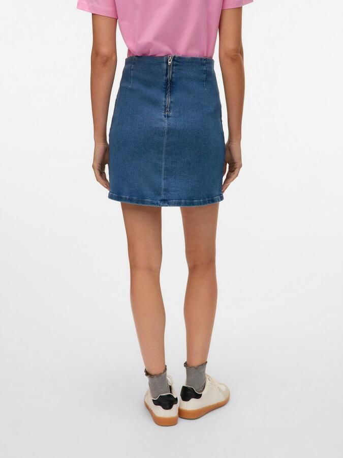Vero Moda Jeans rok VMNELLY HR SHORT SKIRT DNM MIX NOOS - Foto 4