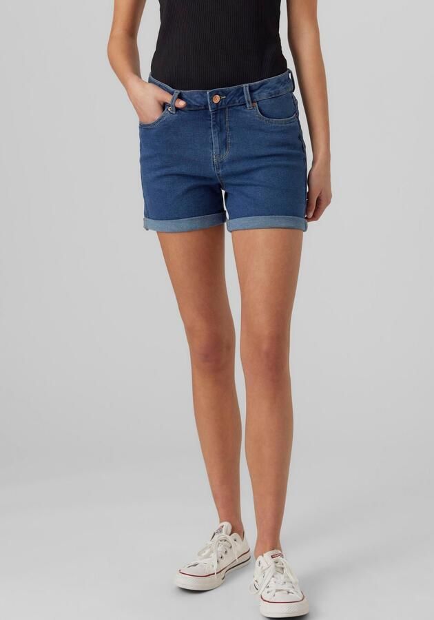 Vero Moda Regular fit korte broek van katoenmix model 'LUNA' - Foto 5