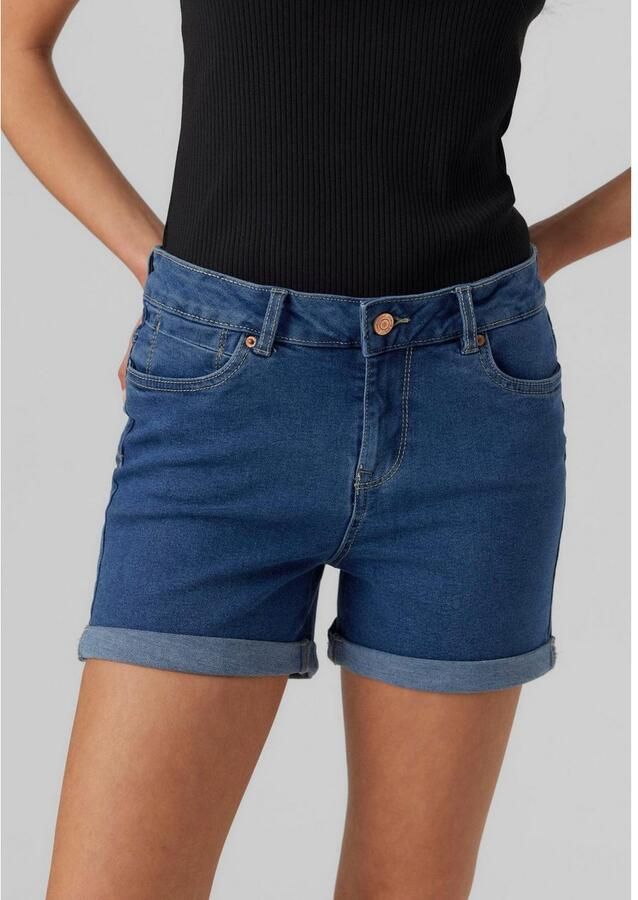 Vero Moda Regular fit korte broek van katoenmix model 'LUNA' - Foto 2