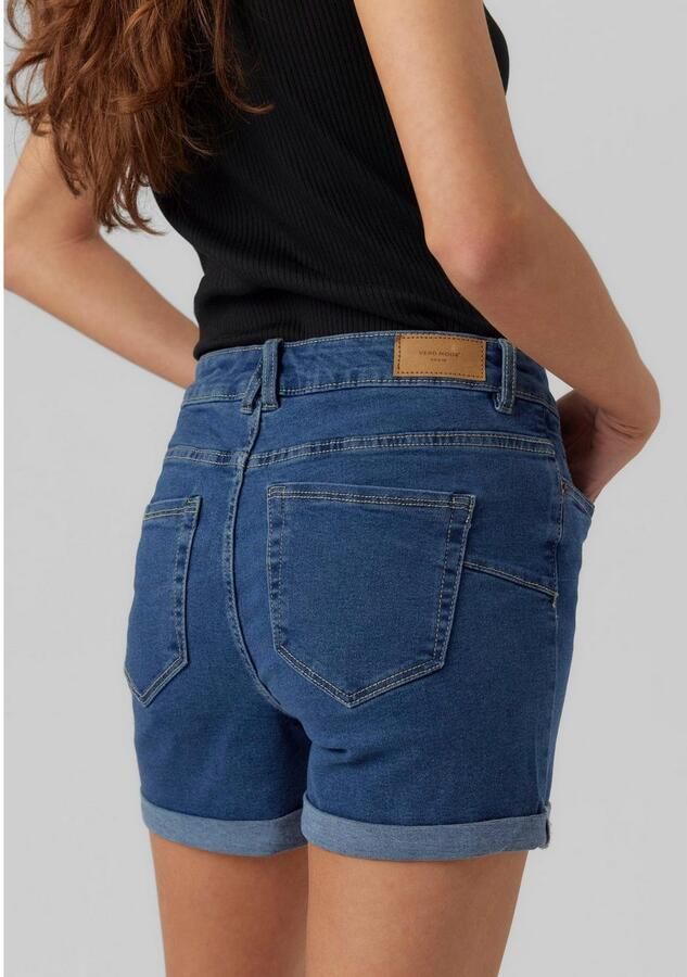 Vero Moda Regular fit korte broek van katoenmix model 'LUNA' - Foto 3