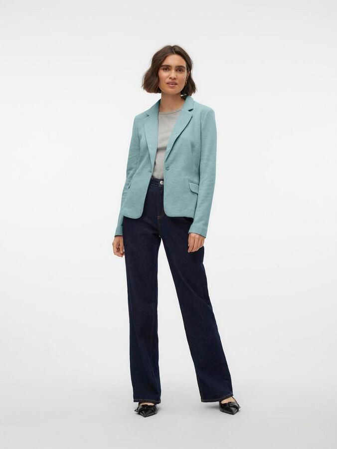 Vero Moda Shaped fit blazer van katoenmix model 'JULIA' - Foto 3