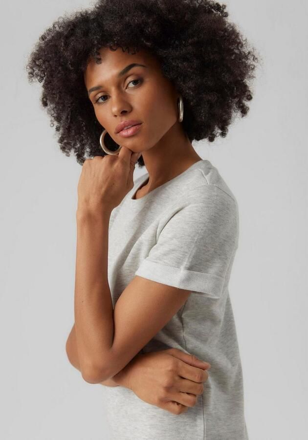 Vero Moda Jerseyjurk VMSASHAMILLA SS SWEAT DRESS NOOS - Foto 4