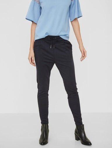 Vero Moda Loose fit stoffen broek met bandplooien model 'EVA'