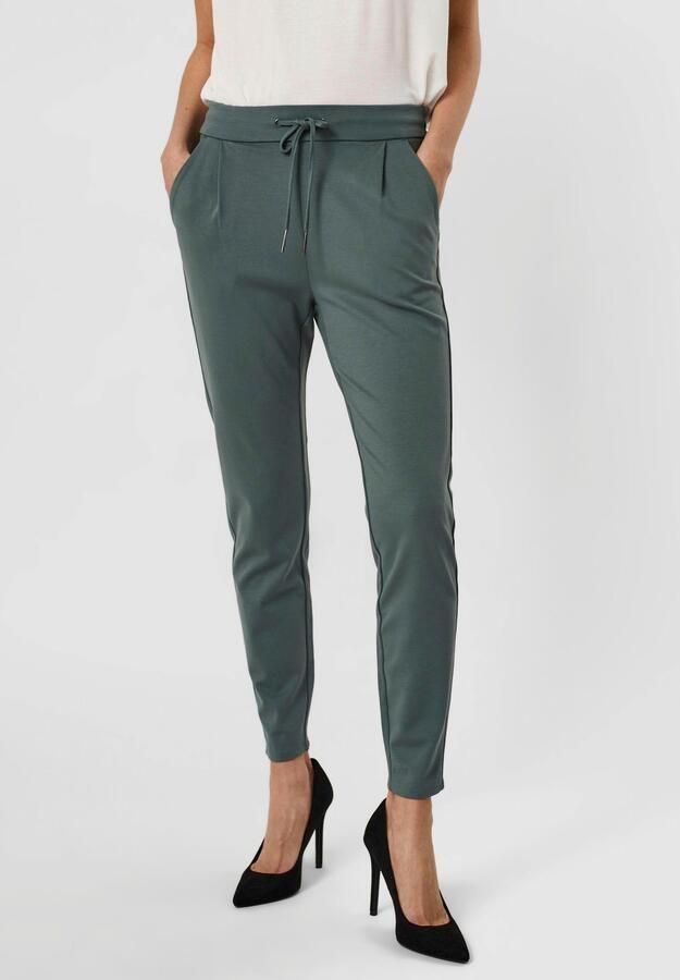 Vero Moda Loose fit stoffen broek met bandplooien model 'EVA' - Foto 6