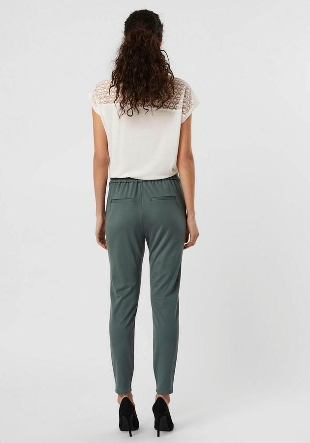Vero Moda Loose fit stoffen broek met bandplooien model 'EVA' - Foto 4