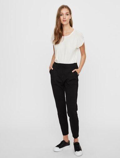 Vero Moda Loose fit stoffen broek met bandplooien model 'EVA' - Foto 7