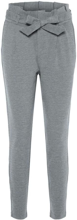VERO MODA VMEVA gemêleerde cropped high waist tapered fit broek grijs - Foto 9