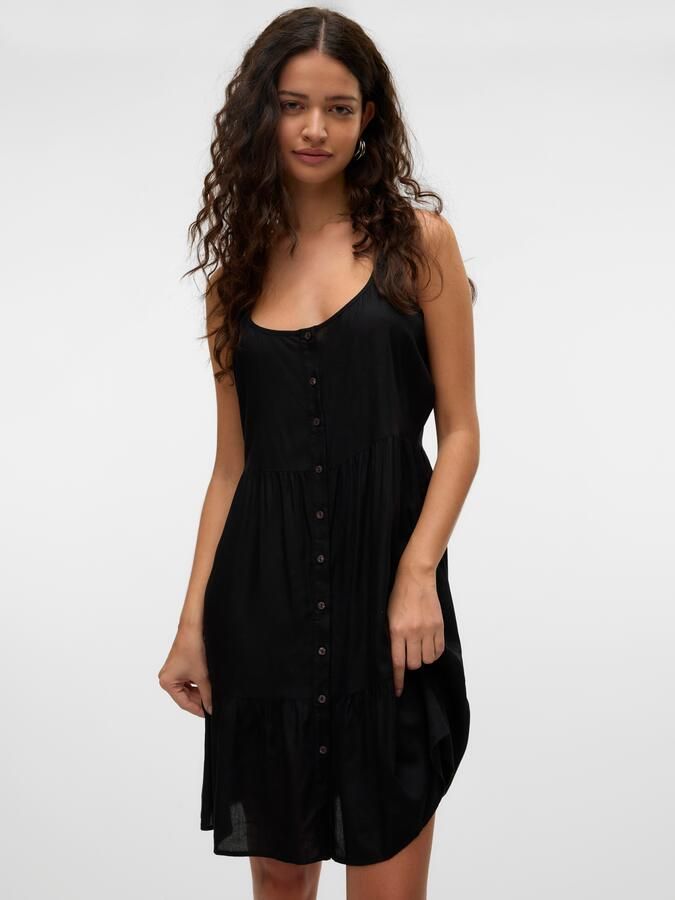 Vero Moda Jurk met bandjes VMBUMPY SHORT SINGLET DRESS WVN GA NOOS - Foto 6
