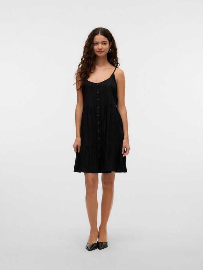 Vero Moda Jurk met bandjes VMBUMPY SHORT SINGLET DRESS WVN GA NOOS - Foto 3