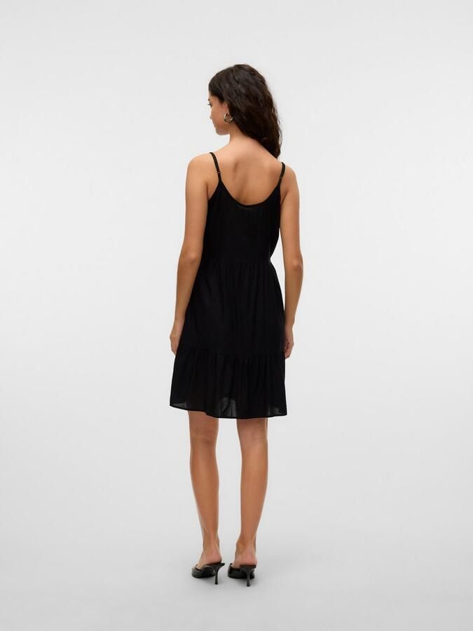 Vero Moda Jurk met bandjes VMBUMPY SHORT SINGLET DRESS WVN GA NOOS - Foto 4