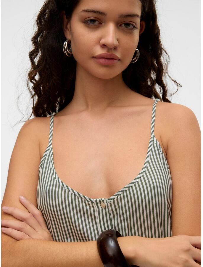 Vero Moda Jurk met bandjes VMBUMPY SHORT SINGLET DRESS WVN GA NOOS