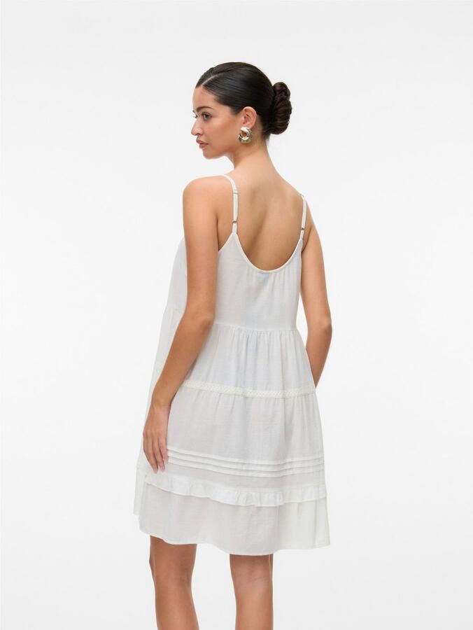 Vero Moda Loose fit mini-jurk met verstelbare spaghettibandjes model 'PRETTY'