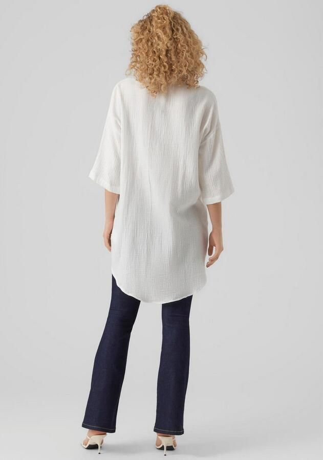 Vero Moda Jurk met overhemdkraag VMNATALI 3 4 LONG OVERSHIRT NOOS