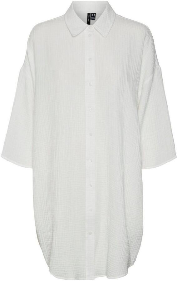 Vero Moda Jurk met overhemdkraag VMNATALI 3 4 LONG OVERSHIRT NOOS - Foto 4