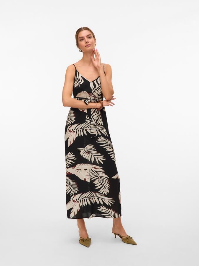 Vero Moda Jurk met spaghettibandjes VMEASY JOY SLIT MAXI V-NECK DRESS WV GA - Foto 5