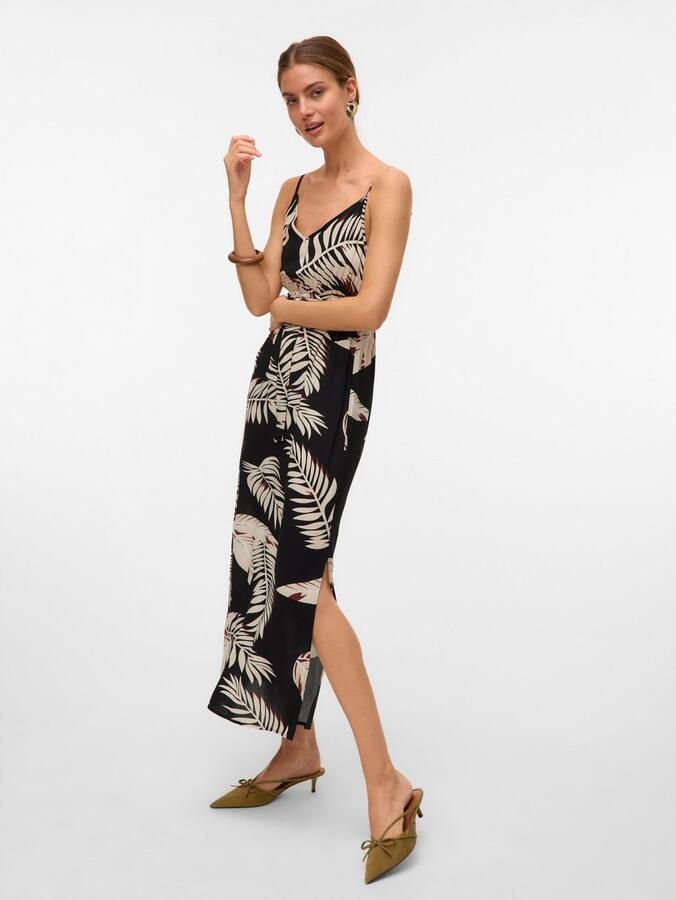 Vero Moda Jurk met spaghettibandjes VMEASY JOY SLIT MAXI V-NECK DRESS WV GA - Foto 3