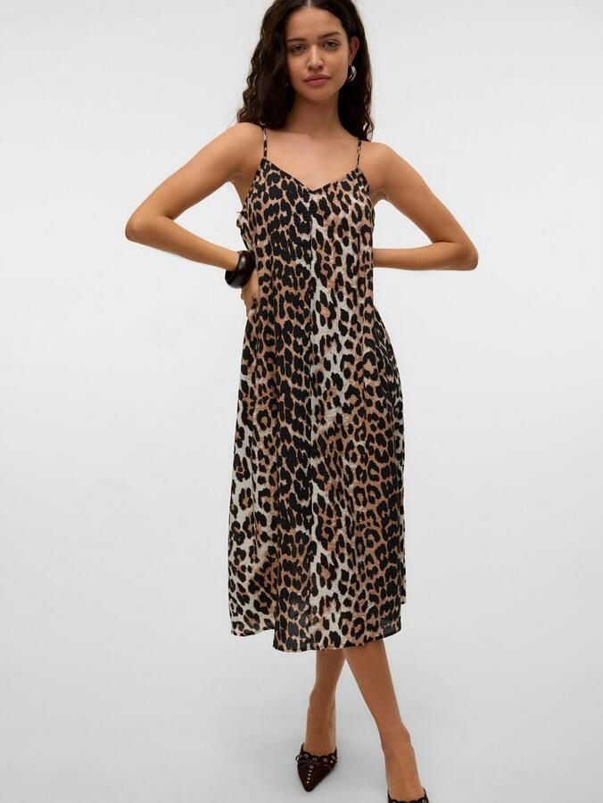 Vero Moda Jurk met spaghettibandjes VMJOSIE CALF SINGLET DRESS WVN GA NOOS - Foto 2
