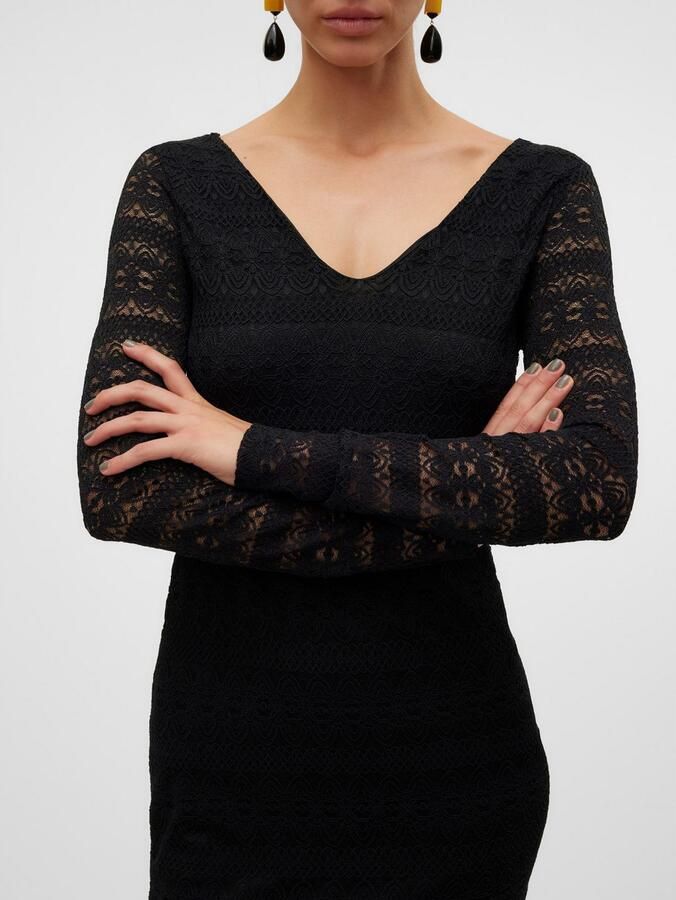 Vero Moda Kanten jurk VMZOE 2-WAY LS SHORT DRESS JRS NOOS - Foto 2