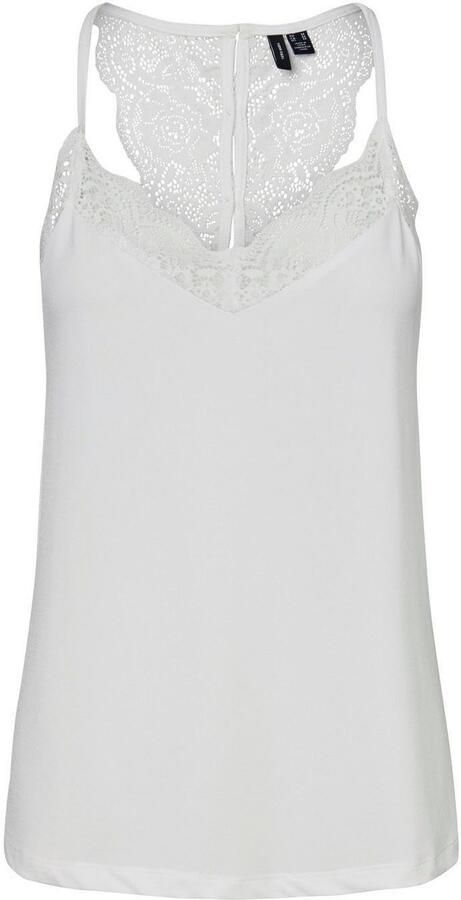 Vero Moda S L Kant Top Snow White Wit Dames - Foto 6