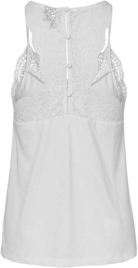 Vero Moda S L Kant Top Snow White Wit Dames - Foto 5