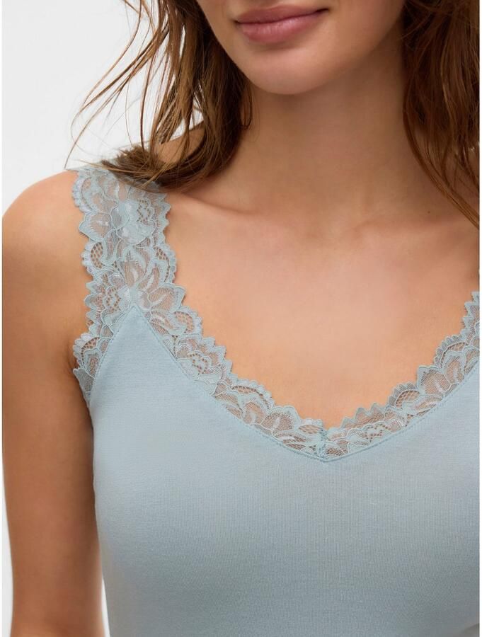 Vero Moda Kanten top VMROSA SL TOP JRS NOOS