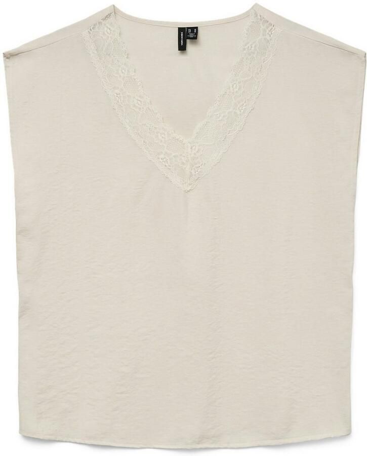Vero Moda Kanten top VMSAFA SL V-NECK LACE TOP WVN GA NOOS