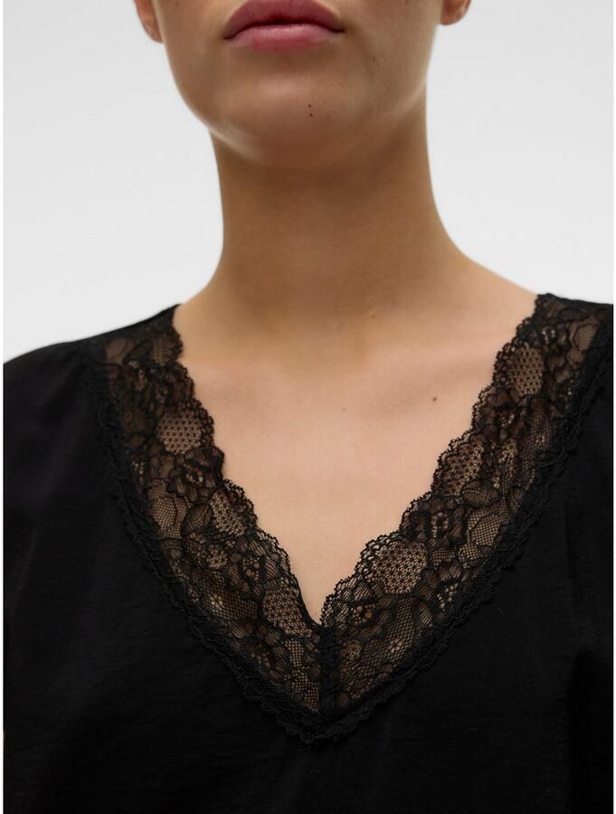 Vero Moda Kanten top VMSAFA SL V-NECK LACE TOP WVN GA NOOS - Foto 2