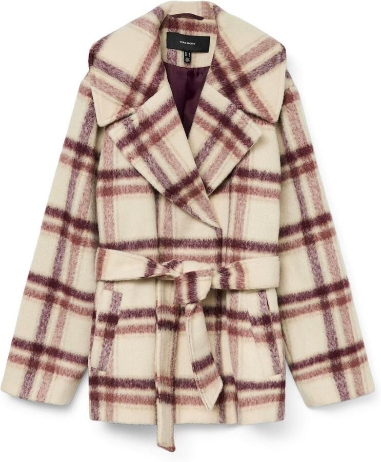 Vero Moda Kort jack VMVERA SHIRLEY CHECK JACKET BOO