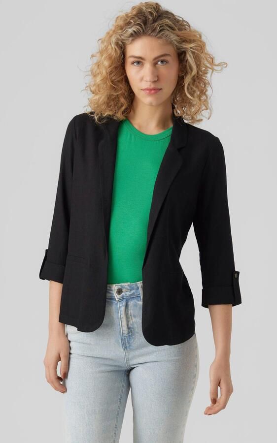 Vero Moda Blazer van een mix van viscose en linnen met 3 4-mouwen model 'JESMILO' - Foto 2