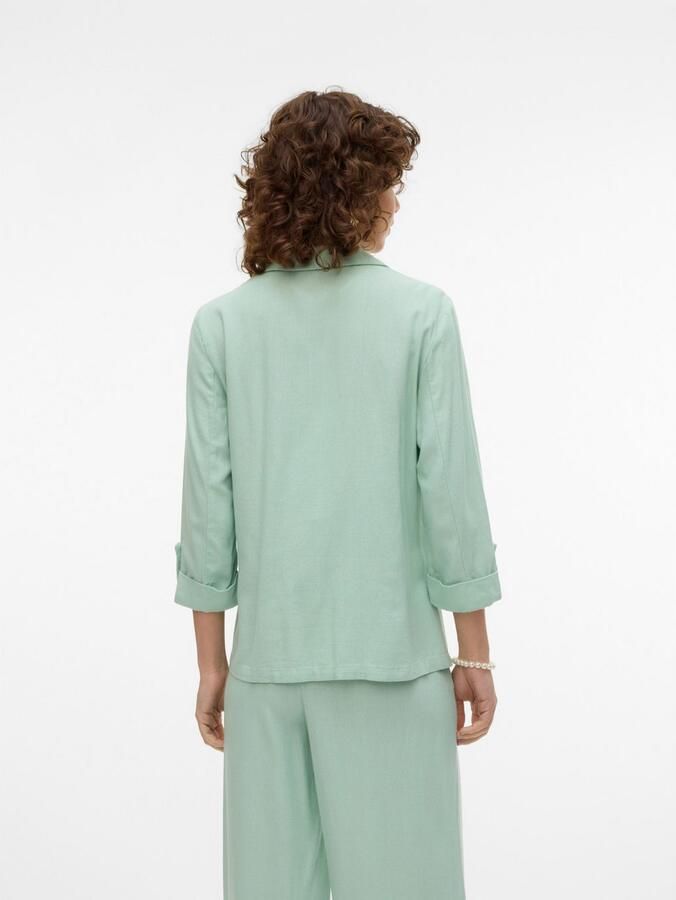 Vero Moda Blazer van een mix van viscose en linnen met 3 4-mouwen model 'JESMILO' - Foto 4